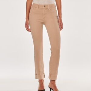 Anthropologie DL196 Mara Straight Mid Rise Instasculpt Ankle Jeans
Almond Cuffed